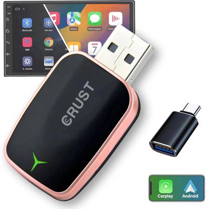 Crust AutoLink W20 Wireless CarPlay & Android Auto Adapter Convert Wired to Wireless Car Stereo