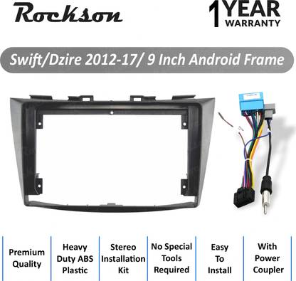 Rockson Swift/Dzire 2012-17 9"Inch ABS Frame for Android Car Stereo