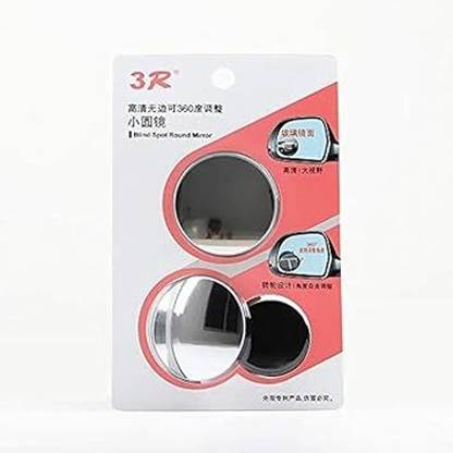 Qnjl 360 Degree Car Wide Angle Round Convex Blind Spot rear Mirror Plastic Car Mirror Cover
