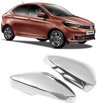 Amabu Car chrome side mirror frame with indicator cut for Borosilicate Glass Car Mirror Cover