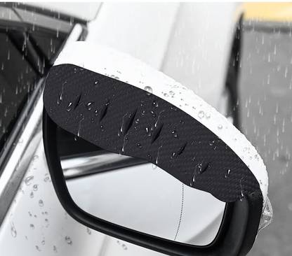 carfrill Rain Protector Cover Cap Rear View Side Mirror Sun Visor Eyebrow Carbon Fibre Car Mirror Rain Blocker