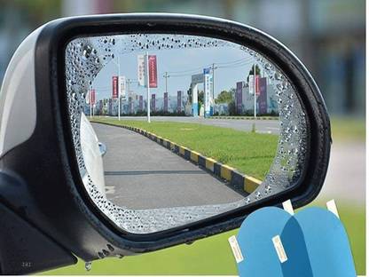 HANSHIKA ENTERPRISES Mirror Protective Film(2 Pcs) for Renault Duster (Type-I) 2012-2017 Car Mirror Rain Blocker