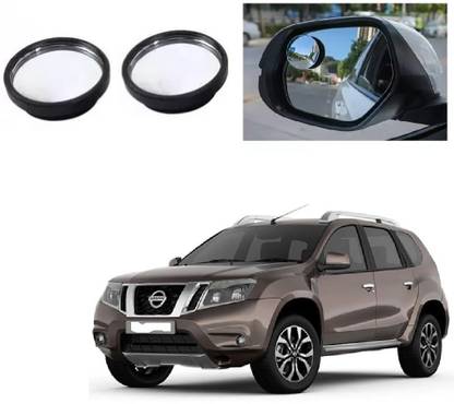 AutooNation Car Universal Blind Spot Mirror Round Shape Set of 2 pcs for Nissan Terrano Car Mirror Rain Blocker
