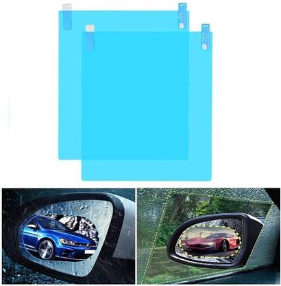 aksmit Anti Fog Anti-Mist Rainproof Protective Film Rectangular Car Mirror Rain Blocker