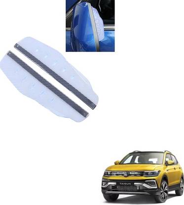 SEMAPHORE Transparent Car Side Mirror Rain Eyebrow Guard For Volkswagen Taigun Car Mirror Rain Blocker