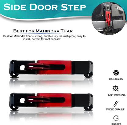 SORAX Door Hinge Step with Folding Foot Pedal, Compatible for Thar, Thar Roxx Car Pedal Assembly