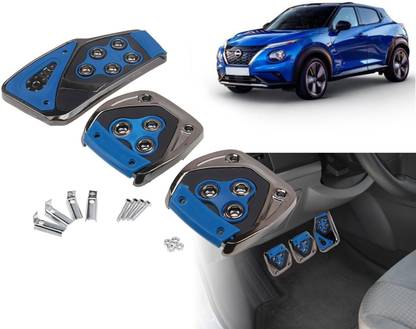 Selifaur BPK40 - 3 Pcs Blue Non-Slip Manual Car Pedals kit Pad Covers Set Juke Car Pedal