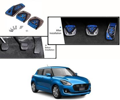 XZRTZ Car Pedal Pad, Brake Gas Clutch Cover, Pedal Kit Cars, (Blue, Universal) X172 Car Pedal