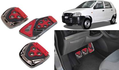 CCE 3Pcs Non-Slip Manual Car Red Pedals kit Pad Covers Set-115 Car Pedal