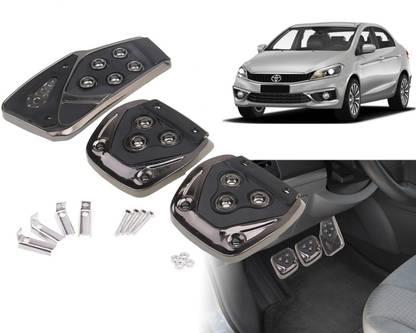 Selifaur BP59 - 3 Pcs Black Non-Slip Manual Car Pedals kit Pad Covers Set Belta Car Pedal