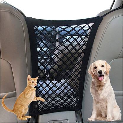24x7eMall Dog Car Net Barrier Pet Barrier with Auto Safety Mesh Organizer Car Pet Divider