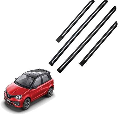 TECHMOZ TOYOTA ETIOS LIVA DOOR SIDE BEADING CHROME LINE SET OF 4 Car Beading Roll For Door