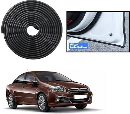 AutooNation Car Door U Shape Edge Trim Rubber Seal Protector (5M) For Fiat Linea Type-2 Car Pet Door Protector