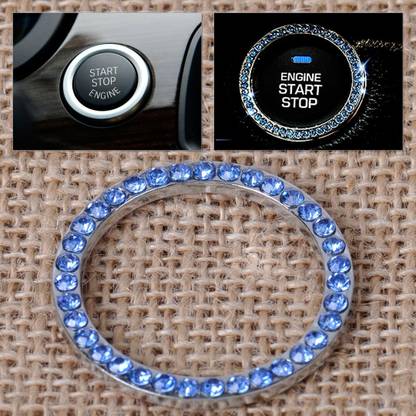 GMA Car Engine Start Stop Button Cover Decorative Accessories (BLUE) Engine Start/Stop Button