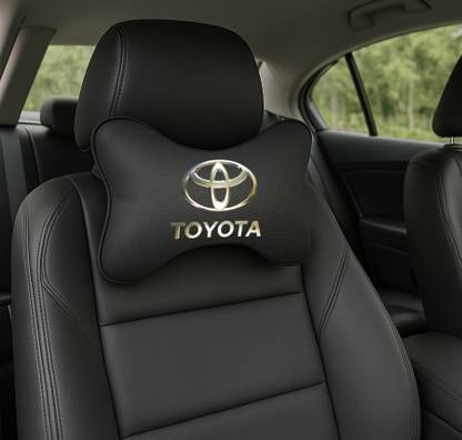 Zoom Trade Black Polyester Car Pillow Cushion for Toyota