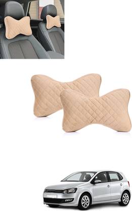 ABJD Beige Memory Foam Car Pillow Cushion for Volkswagen