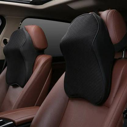 Vrundon Black Memory Foam, Cotton, Leather