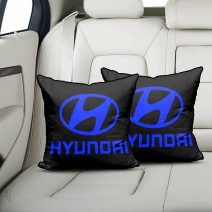 kioni Black Polyester Car Pillow Cushion for Hyundai