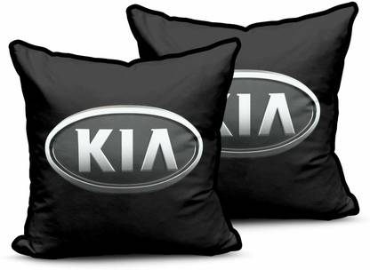 kioni Black Polyester Car Pillow Cushion for Kia