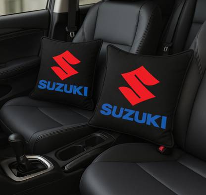 Zoom Trade Black Polyester Car Pillow Cushion for Maruti Suzuki