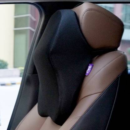 Park+ Black Memory Foam Car Pillow Cushion for Universal For Car
