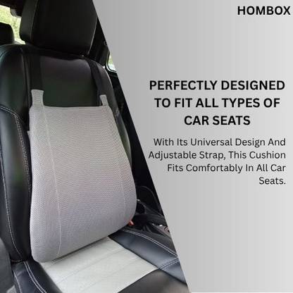 HOMBOX Grey Memory Foam Car Pillow Cushion for Universal For Car