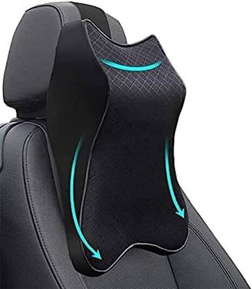 DHAVJ Car Seat Rest Cushion Pillow for Back Support Memory Foam Middle Lower Back Pain Car Curtain