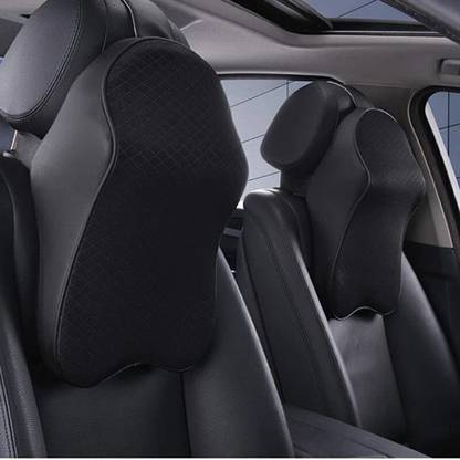 Rhtdm Black Memory Foam Car Pillow Cushion for Universal For Car