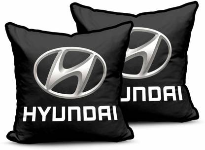 kioni Black Polyester Car Pillow Cushion for Hyundai