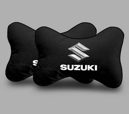 kioni Black Polyester Car Pillow Cushion for Maruti Suzuki