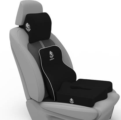 MRRON Black Memory Foam Car Pillow Cushion for Universal For Car