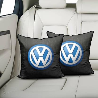 kioni Black Polyester Car Pillow Cushion for Volkswagen