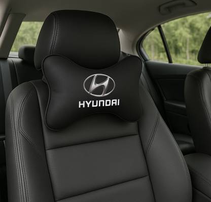 Zoom Trade Black Polyester Car Pillow Cushion for Hyundai