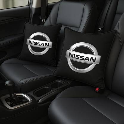 Zoom Trade Black Polyester Car Pillow Cushion for Nissan