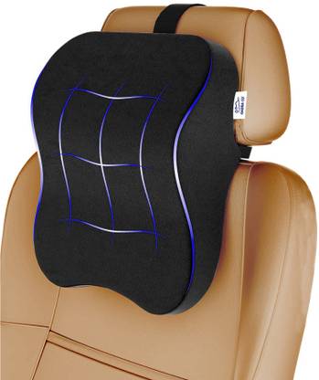 GADDA CO Black Memory Foam Car Pillow Cushion for Universal For Car