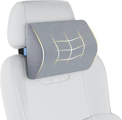 HOSPIKART Grey Memory Foam Car Pillow Cushion for Universal For Car