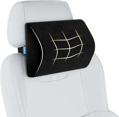 HOSPIKART Black Memory Foam Car Pillow Cushion for Universal For Car