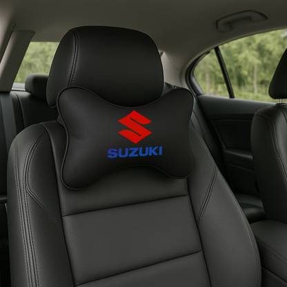 Zoom Trade Black Polyester Car Pillow Cushion for Maruti Suzuki
