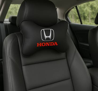 Zoom Trade Black Polyester Car Pillow Cushion for Honda