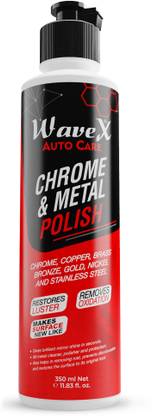 Wavex Liquid Car Polish for Metal Parts, Chrome Accent