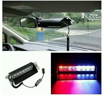 Gadiparts ™ 8 LED Police Car Flashing Lights for Creta Fog Lamp Car LED for Hyundai (12 V, 35 W)