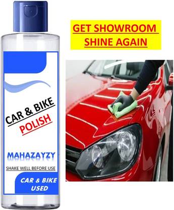 MAHAZAYZY Liquid Car Polish for Bumper, Chrome Accent, Dashboard, Exterior, Headlight, Leather, Metal Parts, Tyres
