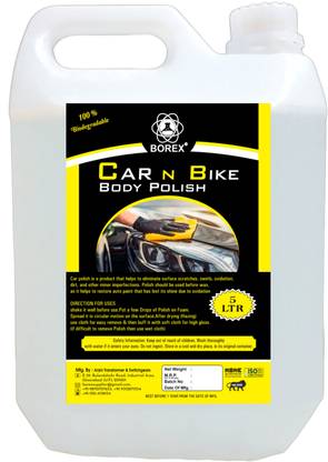 Borex Paste Car Polish for Bumper, Dashboard, Exterior, Leather, Windscreen