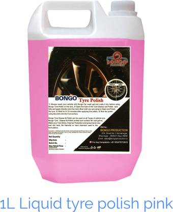 bongoproduction Liquid Car Polish for Tyres, Bumper