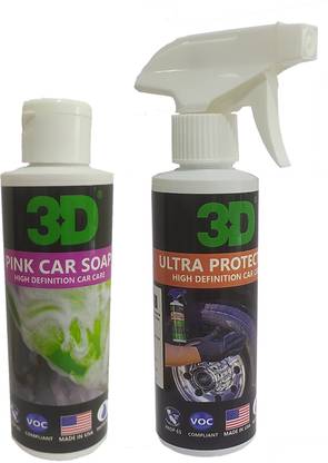 3D Liquid Car Polish for Bumper, Chrome Accent, Dashboard, Exterior, Headlight, Leather, Metal Parts, Tyres, Windscreen