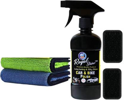 Royal Shine Liquid Car Polish for Chrome Accent, Dashboard, Exterior, Headlight, Leather, Metal Parts, Windscreen, Tyres