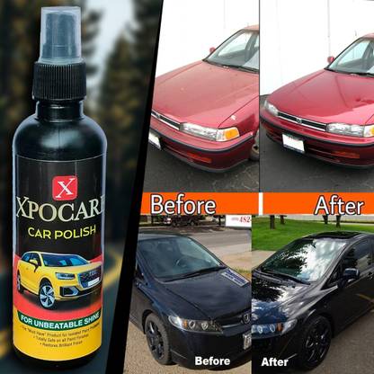 XPOCARE Liquid Car Polish for Bumper, Chrome Accent, Dashboard, Exterior, Leather, Metal Parts, Tyres, Windscreen