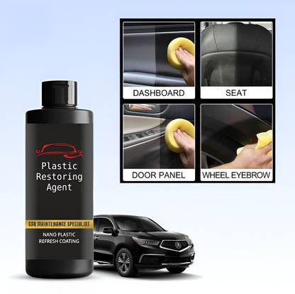 Krysto Liquid Car Polish for Bumper, Chrome Accent, Dashboard, Leather, Metal Parts, Windscreen, Tyres