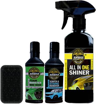amwax Liquid Car Polish for Exterior, Headlight, Metal Parts, Dashboard, Tyres