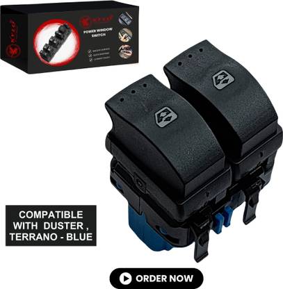 KYLO POWER WINDOW SWITCH FOR DUSTER (BLUE) (FRONT RIGHT SIDE) (DRIVER SIDE) Car Power Window Switch